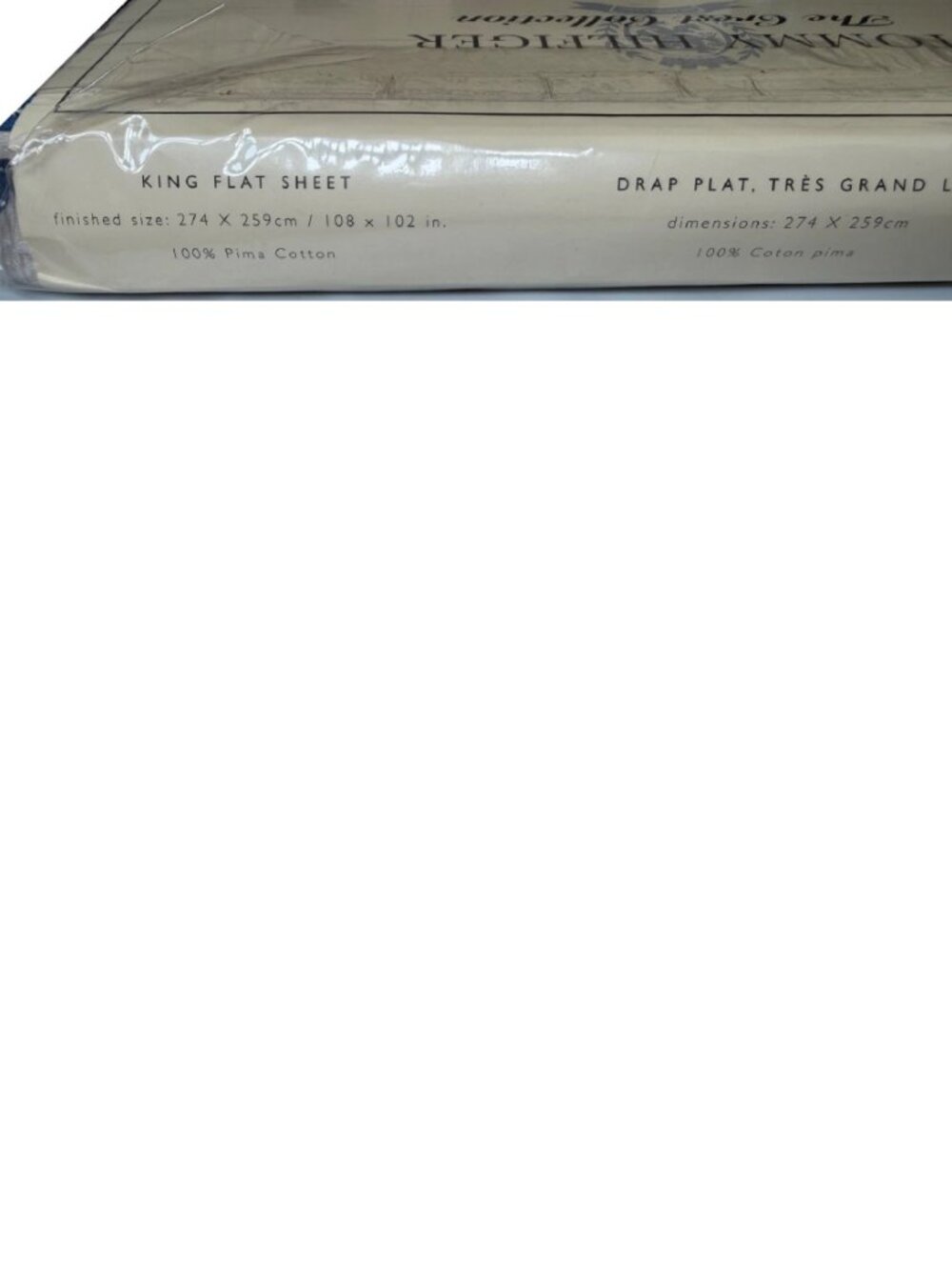 new Tommy Hilfiger CREST COLLECTION Bedford Floral 100% Cotton KING Flat Sheet - Picture 3 of 7